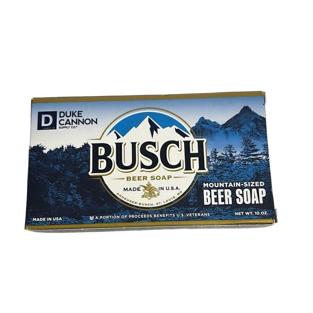 Busch Beer Soap Duke Cannon Moutain-Sized New